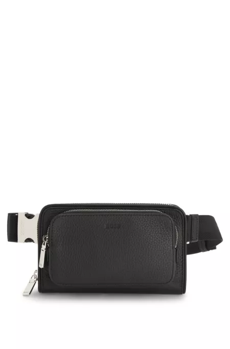 Italian-leather crossbody bag with signature trims