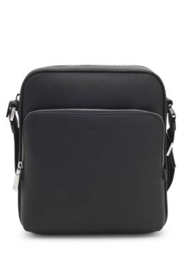 Reporter bag in natural-grain Italian leather