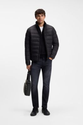 Reporter bag in natural-grain Italian leather, Black