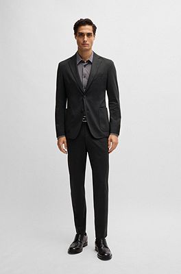 BOSS - スリムフィットパンツ マイクロパターン パフォーマンス  