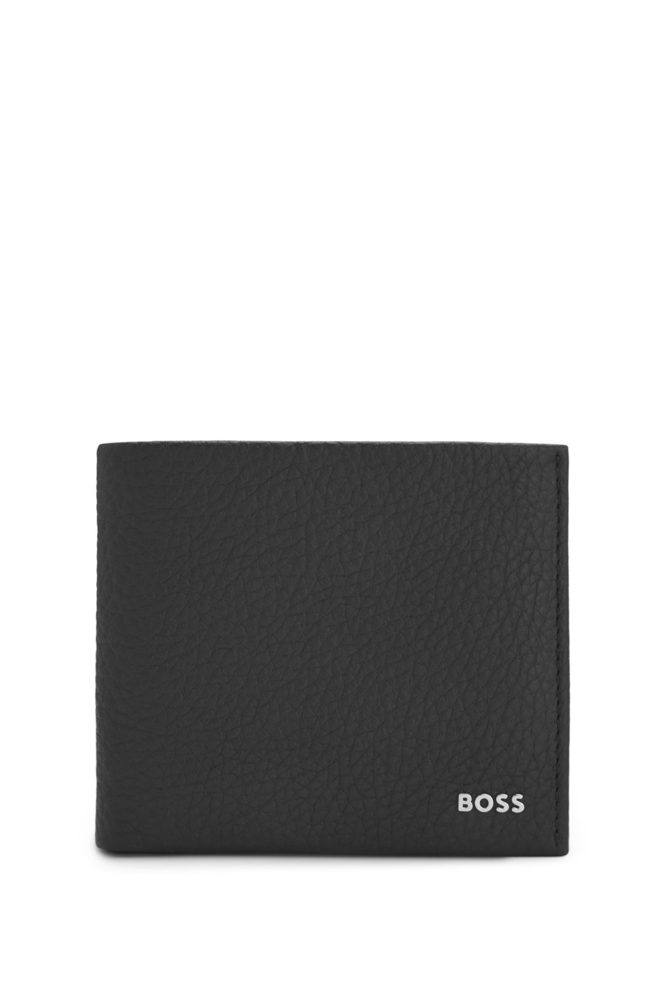 Grained-leather wallet