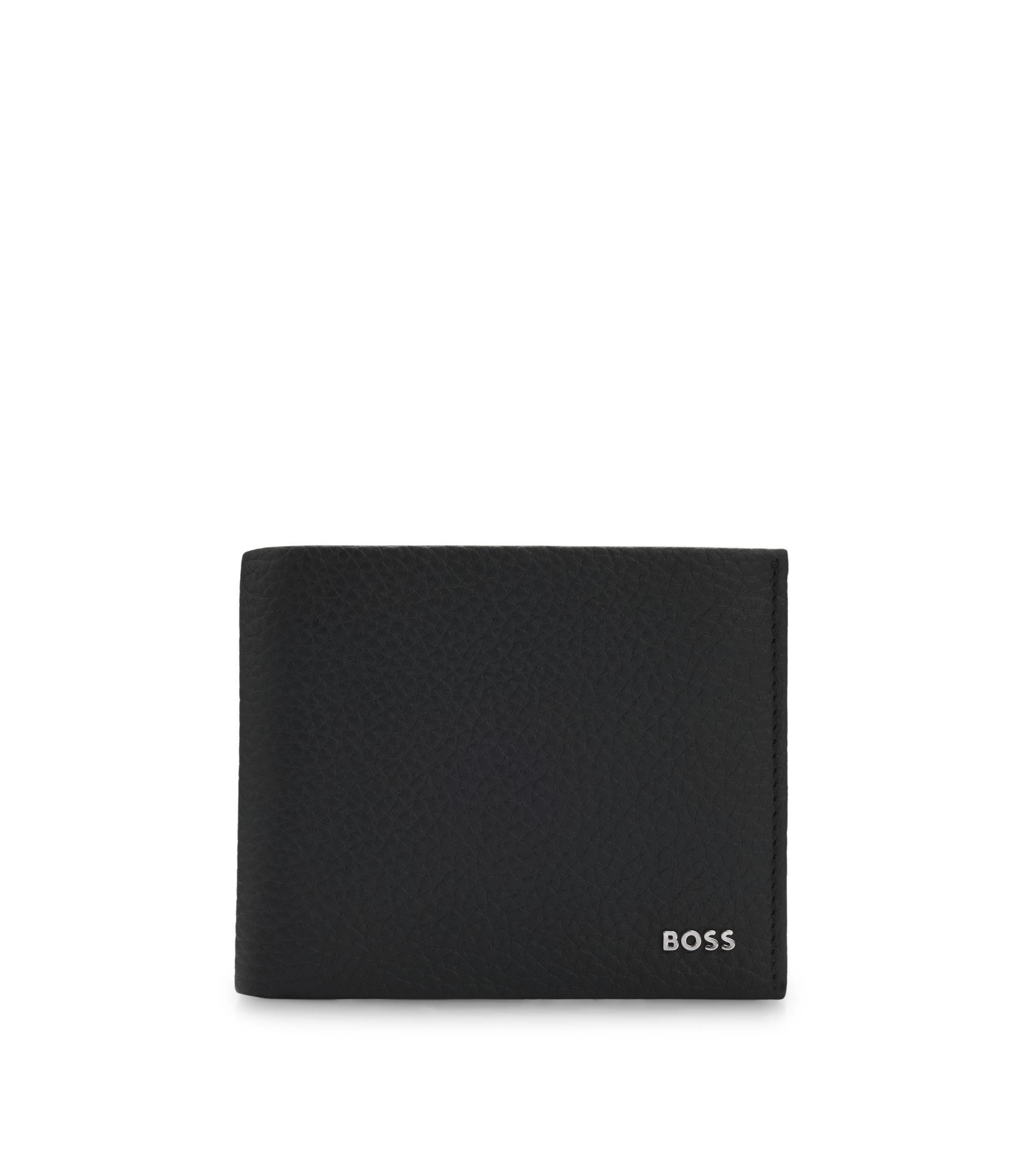 9月迄の出品！HUGO BOSS グレー レザー ボストンバッグ　巨大 HUGO BOSS (ヒューゴボス) レザー モノグラム ストラップ付