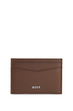 Soft-leather wallet with polished hardware