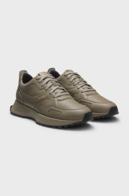 Waterdichte GORE-TEX&reg;-sneakers van leer, Donkerbruin