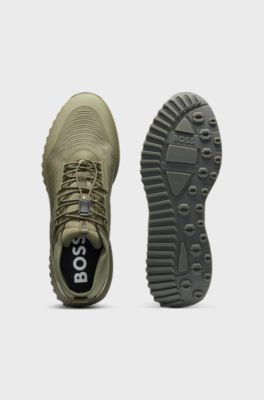 BOSS X GORE-TEX&reg; TTNM EVO trainers with waterproof finish, Olive