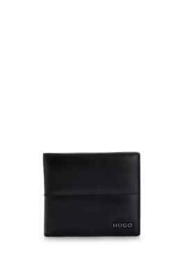 HUGO Logotrimmed leather wallet and card holder gift set