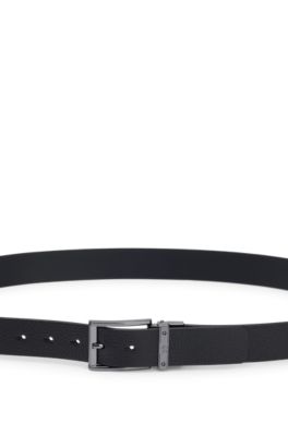 Cinturón Para Hombre Hugo De Piel Con Logo En Hebilla Color Negro Talla 36.0 | Meses Sin Intereses