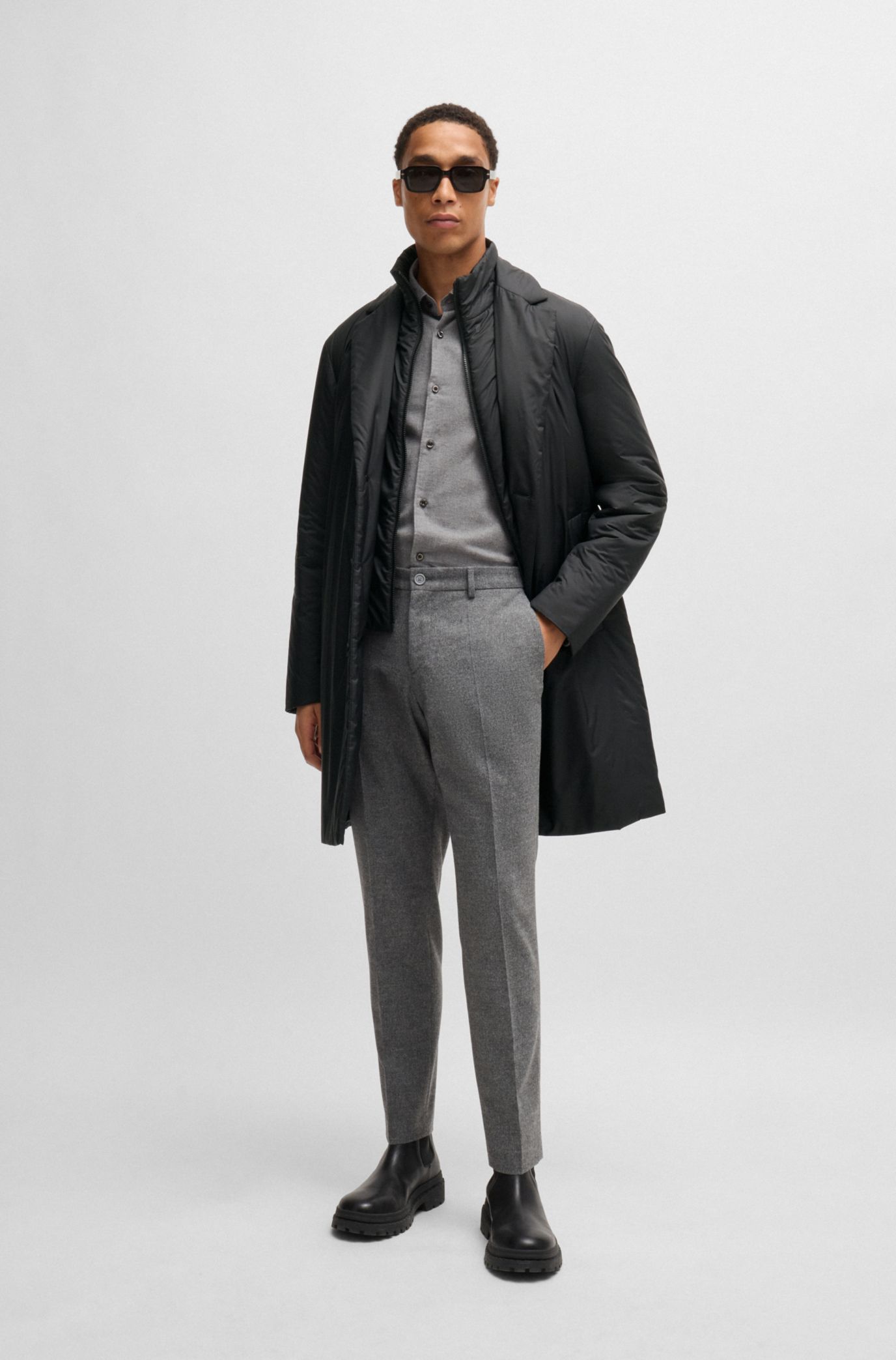BOSS - ライトウエイト はっ水パデッドコート ジップアップ BOSS - ライトウエイト はっ水パデッドコート ジップアップ