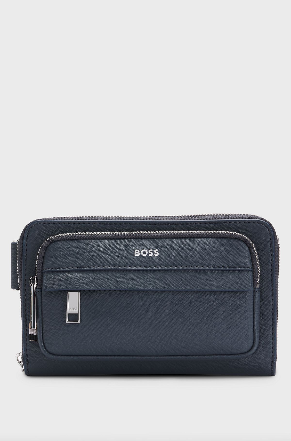 HUGO BOSSブルーMenレポーターバッグ HUGO BOSSブルーMenレポーターバッグ