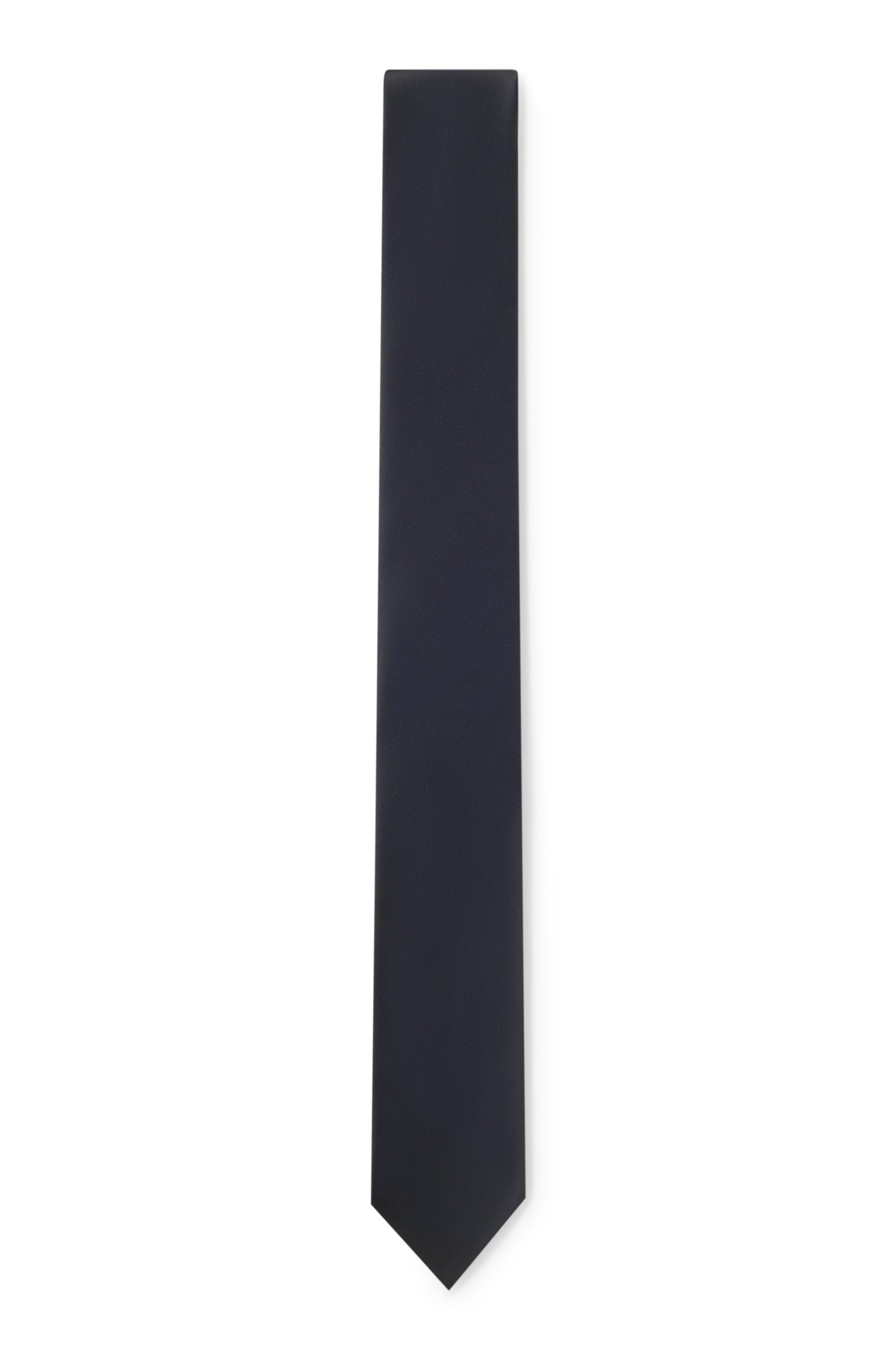Hugo Silk-blend tie with a plain weave slipsar herr