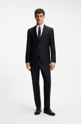 Boss Regular-fit shirt in Italian-made cotton poplin kostymskjortor herr – bild 2