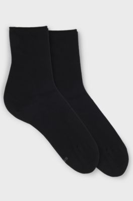 Two-pack of socks in a bamboo-viscose blend, Black