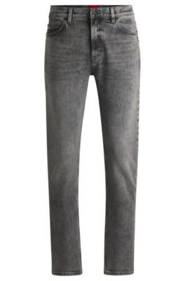 Slim-fit jeans in grey stretch denim, Grey
