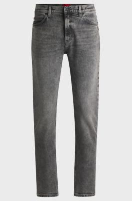 Slim-fit jeans in grey stretch denim, Grey