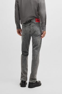 Slim-fit jeans in grey stretch denim, Grey