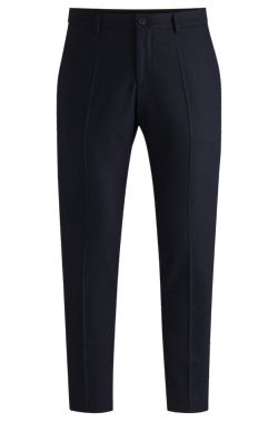 Slim-fit trousers in stretch flannel