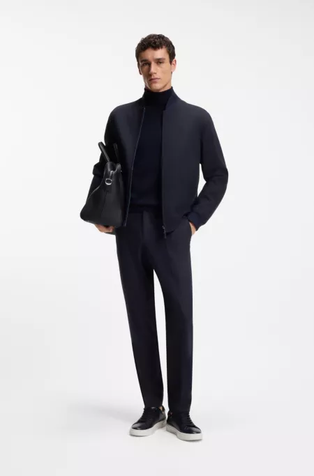 Pantalon Slim en flanelle stretch