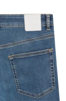 Slim-fit jeans in blue super-soft stretch denim, Blue