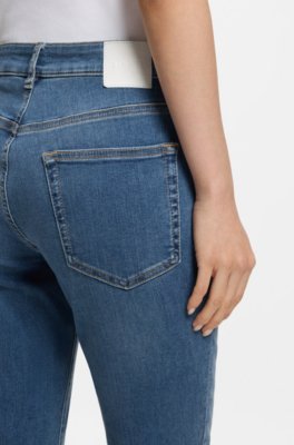 Boss Slim-fit jeans in blue soft-motion denim dam – bild 3