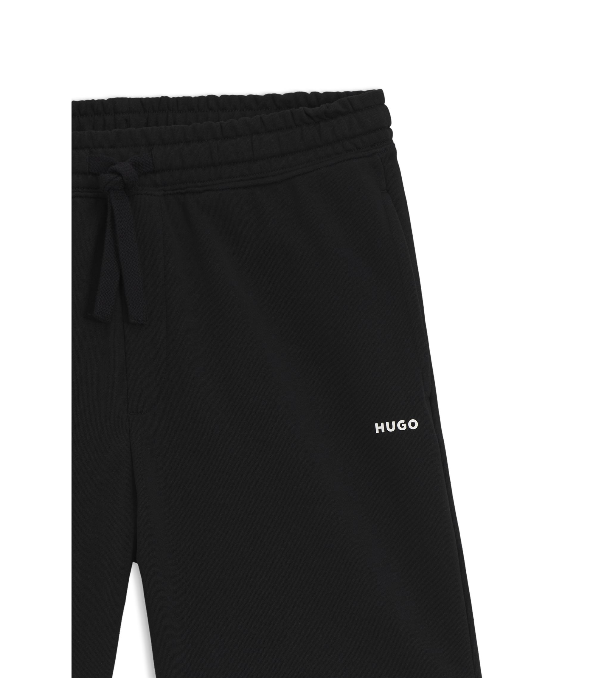 HUGO - Diz - Pantaloncini neri con riquadro con logo