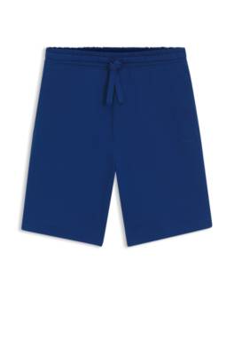 Cotton-terry shorts with logo print 1