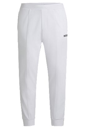 Active tracksuit bottoms in stretch gabardine
