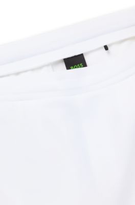 Active tracksuit bottoms in stretch gabardine, White