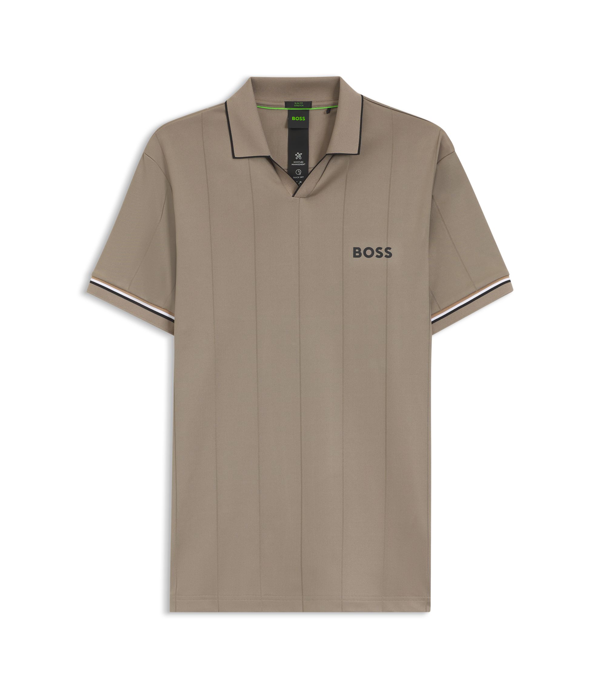 BOSS ケーブル編みポロシャツ ベージュ BOSS - アクティブポロシャツ 4WAYストレッチ - ベージュ