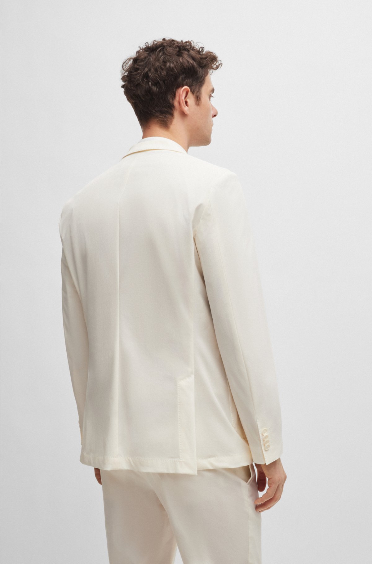 BOSS x Shohei Ohtani blazer in lightweight stretch fabric, White