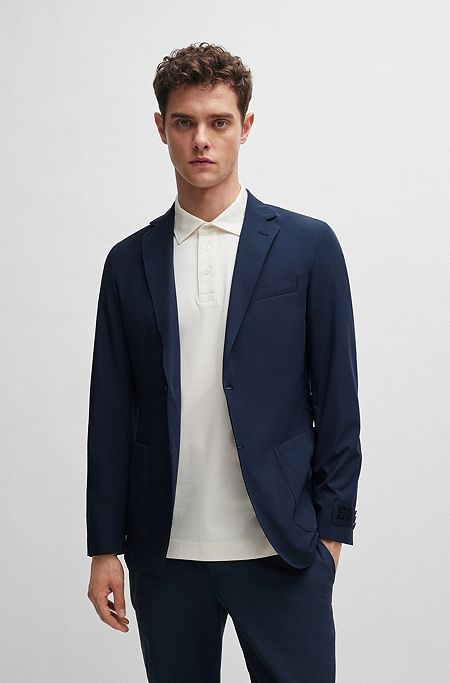 BOSS x Shohei Ohtani blazer in lightweight stretch fabric, Dark Blue