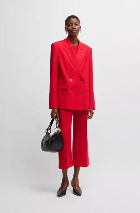 Veste croisée Oversize en laine vierge