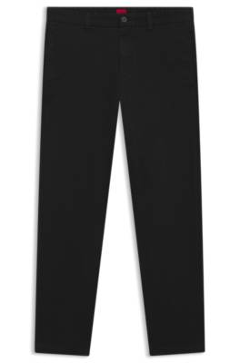 Hugo Slim-fit trousers in stretch-cotton gabardine casual byxor herr – bild 4
