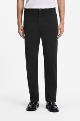 Slim-fit trousers in stretch-cotton gabardine