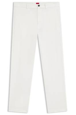 Hugo Slim-fit trousers in stretch-cotton gabardine casual byxor herr – bild 4