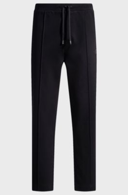 Cotton-blend tracksuit bottoms with Double B monogram, Black