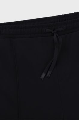 Cotton-blend tracksuit bottoms with Double B monogram, Black