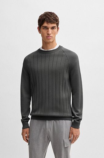HUGO BOSSグレーMenセーター HUGO BOSSグレーMenセーター