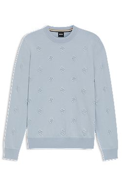 Wool-blend sweater with Double B monograms