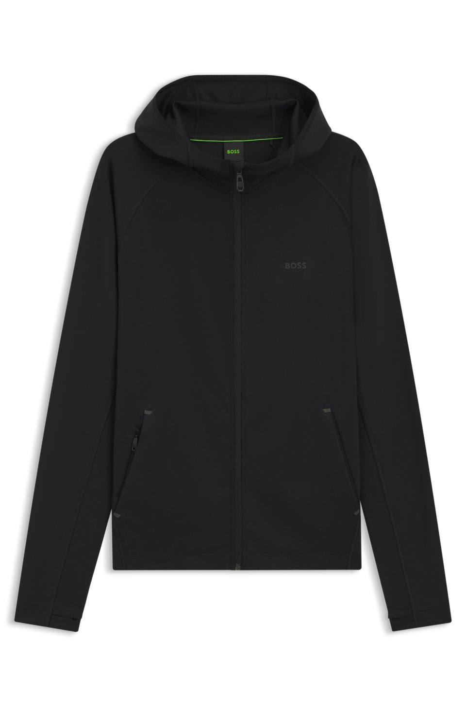 Active Zip-up hoodie with reflective branding