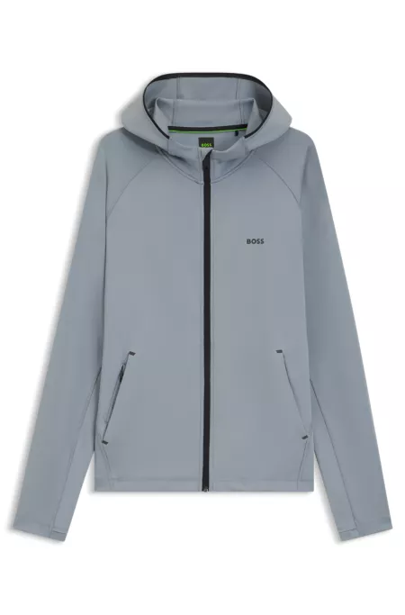 Active Zip-up hoodie with reflective branding