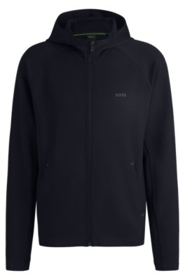 Sweat à capuche zippé avec logo réfléchissant