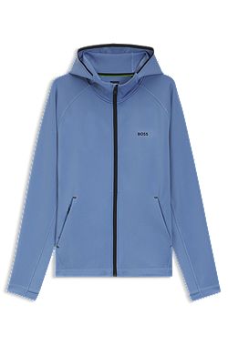 Active Zip-up hoodie with reflective branding