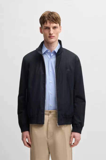 Cotton-blend jacket with Double B monogram