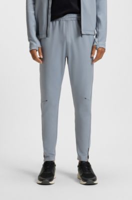 Quick-dry trousers with reflective branding, Grey