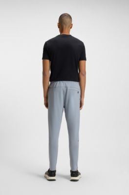 Quick-dry trousers with reflective branding, Grey