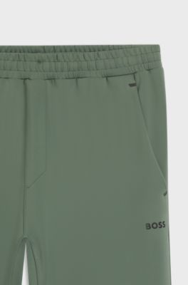 Active Quick-dry trousers with reflective branding, Green