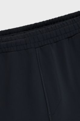 Sneldrogende broek met reflecterend merkaccent, Donkerblauw