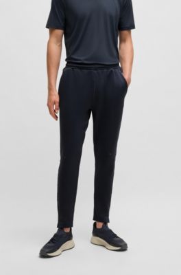 Sneldrogende broek met reflecterend merkaccent, Donkerblauw