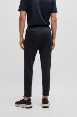 Sneldrogende broek met reflecterend merkaccent, Donkerblauw