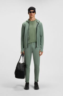 Active 리플렉티브 데코레이션 액티브 슬림 핏 티셔츠, 그린